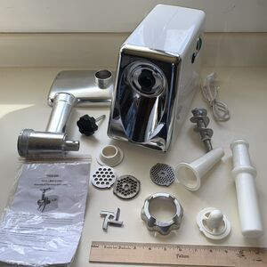 Sportsman MEG300 3/4HP 350W Electric Meat Grinder with 3 Cutting Plates (Fine...